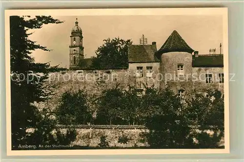 AK / Ansichtskarte Amberg Oberpfalz Stadtmauer Kat. Amberg