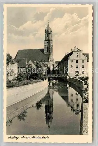 AK / Ansichtskarte Amberg Oberpfalz Martinskirche Kat. Amberg