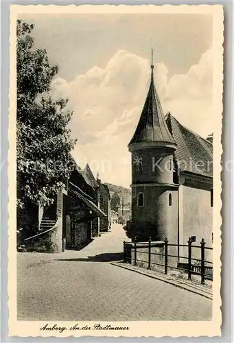 AK / Ansichtskarte Amberg Oberpfalz Stadtmauer Kat. Amberg