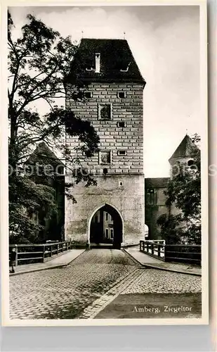 AK / Ansichtskarte Amberg Oberpfalz Ziegeltor Kat. Amberg