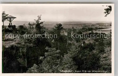 AK / Ansichtskarte Schwandorf Blick vom Schwammerling Kat. Schwandorf