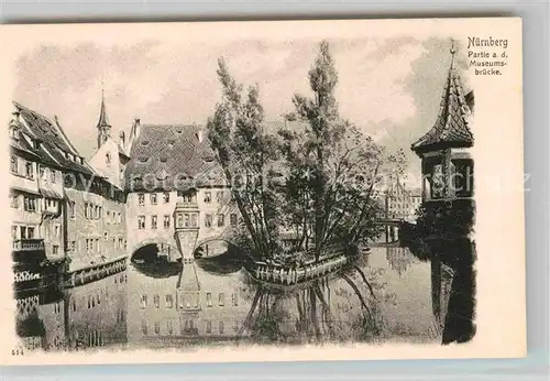 AK / Ansichtskarte Nuernberg Museumsbruecke Kat. Nuernberg