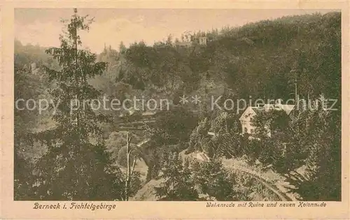 AK / Ansichtskarte Berneck Fichtelgebirge Wallenrode Kolonnade Kat. Bad Berneck