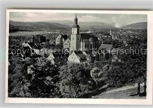 AK / Ansichtskarte Waldshut Tiengen Panorama Kirche