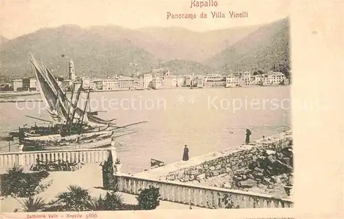 AK / Ansichtskarte Rapallo Liguria Panorama da Villa Vinelli Kat. Rapallo