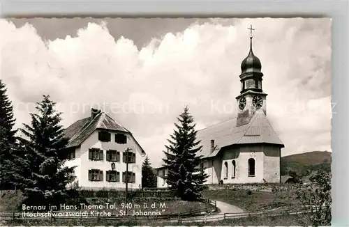 AK / Ansichtskarte Bernau Schwarzwald Kirche St Johannis Kat. Bernau im Schwarzwald