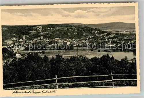 AK / Ansichtskarte Schwandorf Panorama  Kat. Schwandorf