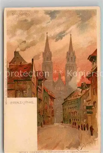 AK / Ansichtskarte Nuernberg Sankt Lorenzkirche Kat. Nuernberg