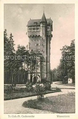 AK / Ansichtskarte Grafenwoehr Truppenuebungsplatz Wasserturm