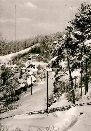 AK / Ansichtskarte Oberwarmensteinach Winterlandschaft