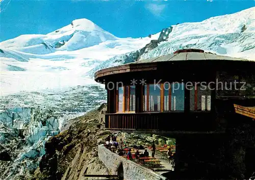 AK / Ansichtskarte Saas Fee Restaurant Berghaus Laengfluh Feegletscher Allalinhorn Kat. Saas Fee