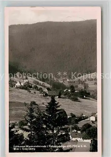 AK / Ansichtskarte Warmensteinach Panorama Blick vom Geiersberg Kat. Warmensteinach Fichtelgebirge