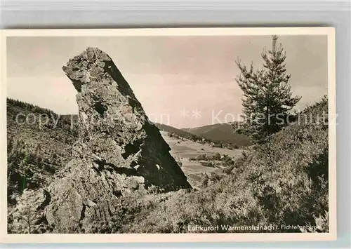 AK / Ansichtskarte Warmensteinach Felsen  Kat. Warmensteinach Fichtelgebirge