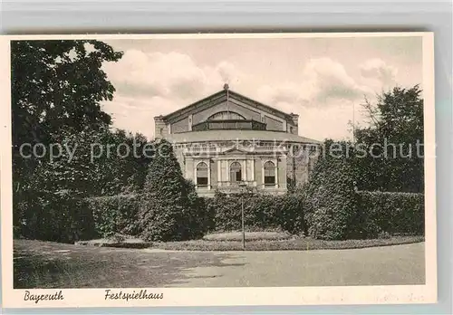 AK / Ansichtskarte Bayreuth Festspielhaus Kat. Bayreuth