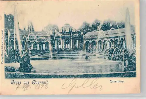 AK / Ansichtskarte Bayreuth Eremitage Wasserfontaenen Kat. Bayreuth