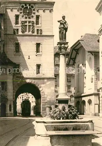 AK / Ansichtskarte Bern BE Kaefigturm mit Anna Seiler Brunnen Kat. Bern