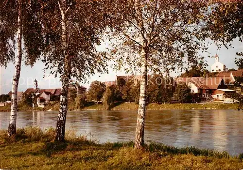 AK / Ansichtskarte Kadelburg Flusspartie Kat. Kuessaberg