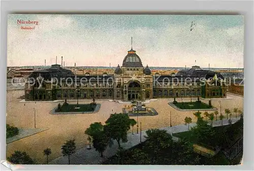 AK / Ansichtskarte Nuernberg Bahnhof Kat. Nuernberg