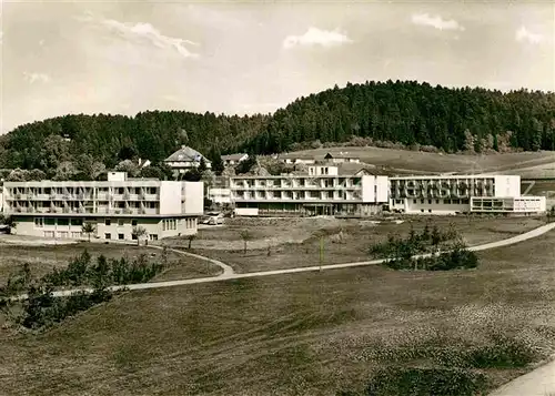 AK / Ansichtskarte Bad Duerrheim Hoechstgelegenes Solbad Europas Schwarzwaldhotel Parksanatorium Kurhotel Tannenhof Kat. Bad Duerrheim