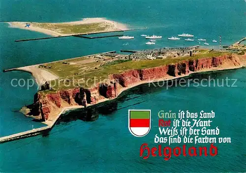 AK / Ansichtskarte Helgoland Fliegeraufnahme Kat. Helgoland