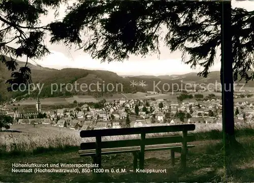 AK / Ansichtskarte Neustadt Schwarzwald Kneippkurort Panorama Kirche