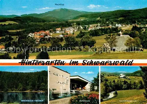 AK / Ansichtskarte Hinterzarten Hochfirst Mathiesleweiher Kurhaus Feldbergblick Kat. Hinterzarten