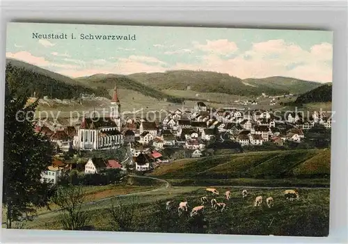 AK / Ansichtskarte Neustadt Schwarzwald Panorama Kirche