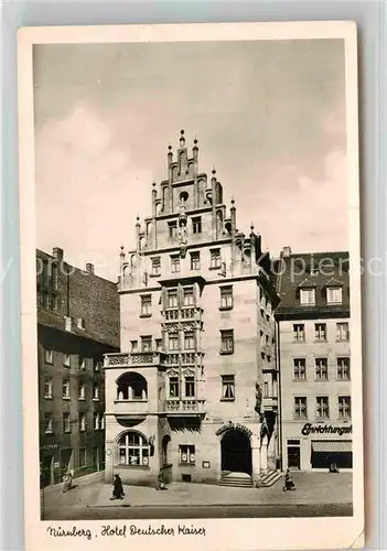 AK / Ansichtskarte Nuernberg Hotel Deutscher Kaiser Kat. Nuernberg