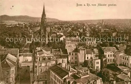 AK / Ansichtskarte Bonn Rhein vom Muenster gesehen Kat. Bonn