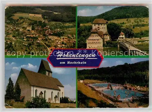 AK / Ansichtskarte Hohentengen Hochrhein Freibad Kirche  Kat. Hohentengen