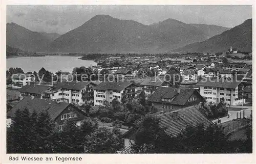 AK / Ansichtskarte Bad Wiessee Tegernsee Panorama Alpen