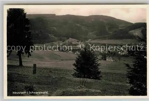 AK / Ansichtskarte Neustadt Schwarzwald Panorama Kirche