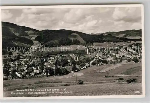 AK / Ansichtskarte Neustadt Schwarzwald Muenster Kneippbad Panorama