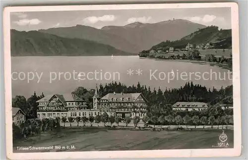 AK / Ansichtskarte Titisee Panorama Feldberg Hotel Schwarzwald Kat. Titisee Neustadt