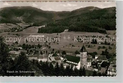 AK / Ansichtskarte Elzach Kirche Panorama Kat. Elzach