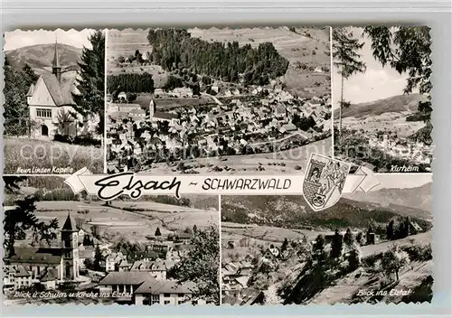 AK / Ansichtskarte Elzach Neun Linden Kapelle Kurheim Schule Kirche Panorama Kat. Elzach