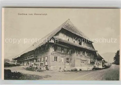 AK / Ansichtskarte Ravennaschlucht Gasthaus zum Himmelreich Kat. Hinterzarten