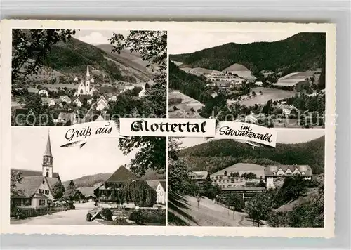 AK / Ansichtskarte Glottertal Panorama Kirche  Kat. Glottertal Schwarzwald