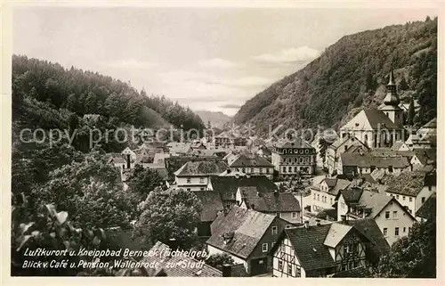 AK / Ansichtskarte Berneck Fichtelgebirge Blick vom Cafe Pension Wallenrode  Kat. Bad Berneck