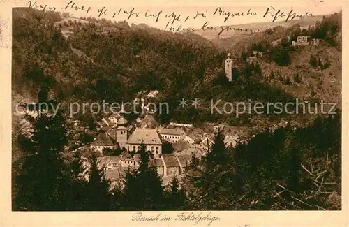 AK / Ansichtskarte Berneck Fichtelgebirge Kirche Burg  Kat. Bad Berneck