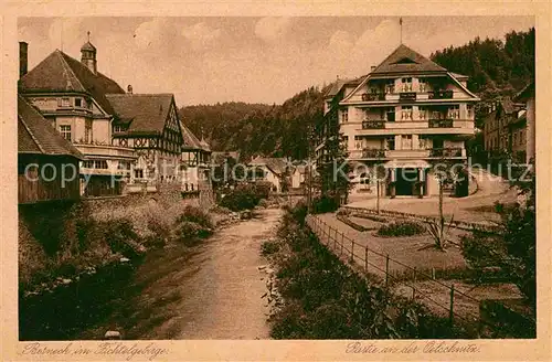 AK / Ansichtskarte Berneck Fichtelgebirge Oelschnitz Ortsansicht Kat. Bad Berneck