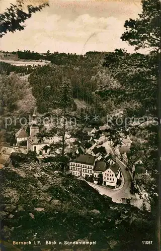 AK / Ansichtskarte Berneck Fichtelgebirge Blick vom Sonnentempel Kat. Bad Berneck