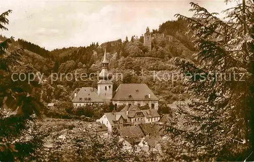 AK / Ansichtskarte Berneck Fichtelgebirge Kirche Burg Kat. Bad Berneck