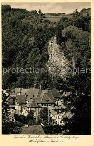 AK / Ansichtskarte Berneck Fichtelgebirge Wachtfelsen Kurhaus Kat. Bad Berneck