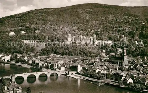 AK / Ansichtskarte Heidelberg Neckar Blick vom Philosophenweg Kat. Heidelberg