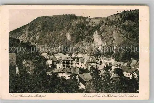 AK / Ansichtskarte Berneck Fichtelgebirge Bube Hotel Staedtisches Kurhaus Kat. Bad Berneck