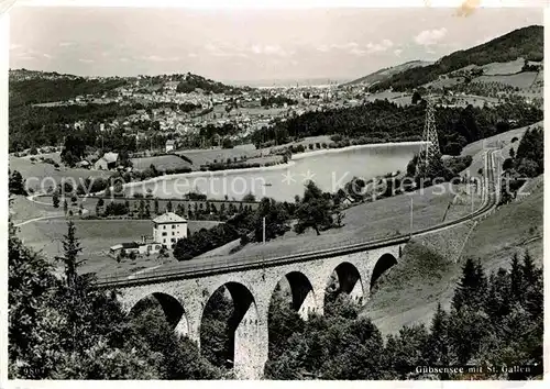 AK / Ansichtskarte St Gallen SG Guebsensee Viadukt Kat. St Gallen