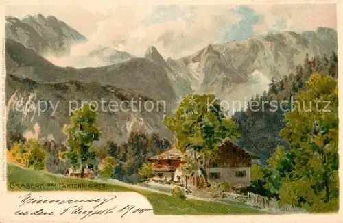 AK / Ansichtskarte Graseck Litho  Kat. Garmisch Partenkirchen