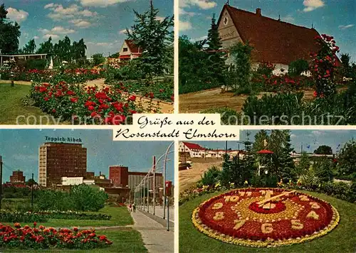 AK / Ansichtskarte Elmshorn Rosenhof Teppich Kibek Blumenuhr Kat. Elmshorn