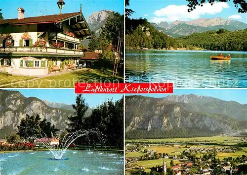 AK / Ansichtskarte Kiefersfelden Kurpark Hechtsee Fontaene Panorama Kat. Kiefersfelden